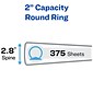 Avery Economy 2" 3-Ring View Binders, Round Ring, White (5731)