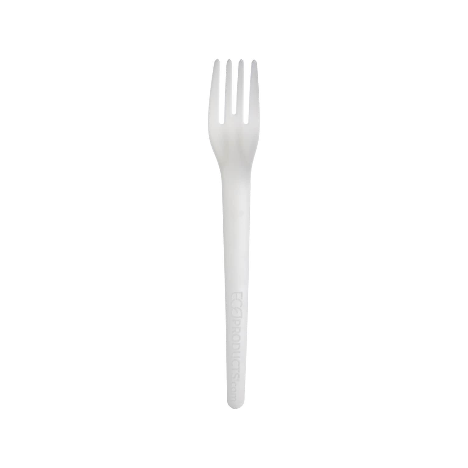 Eco-Products Plantware Crystallized Polylactide Fork, White, 1000/Carton (EP-S012)