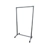Ghent Mobile Partition, 74H x 38W, Clear Acrylic (CMD7438-AT)
