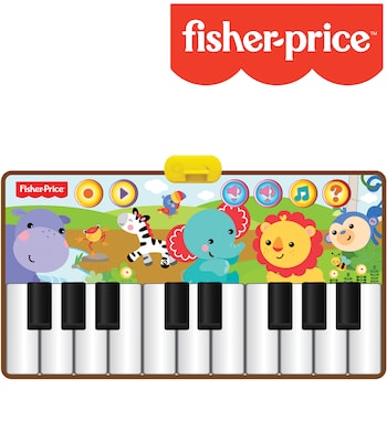 Fisher-Price 380013 Rain Forest Dancin Tunes Step-On Keyboard, Plastic, Multicolor