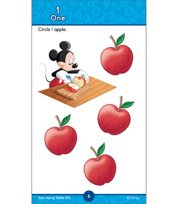 Disney Learning My Take-Along Tablet, Paperback Activity Pad 123s (705378)