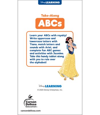 Disney Learning My Take-Along Tablet, Paperback Activity Pad ABCs (705374)
