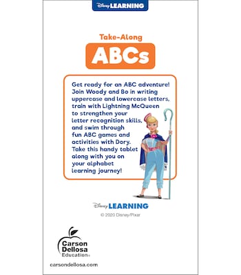 Disney Learning My Take-Along Tablet, Paperback Activity Pad ABCs (705375)