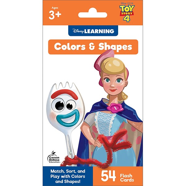 Colors and Shapes Disney/Pixar for Grades Preschool - 1, 54 cards (734094)