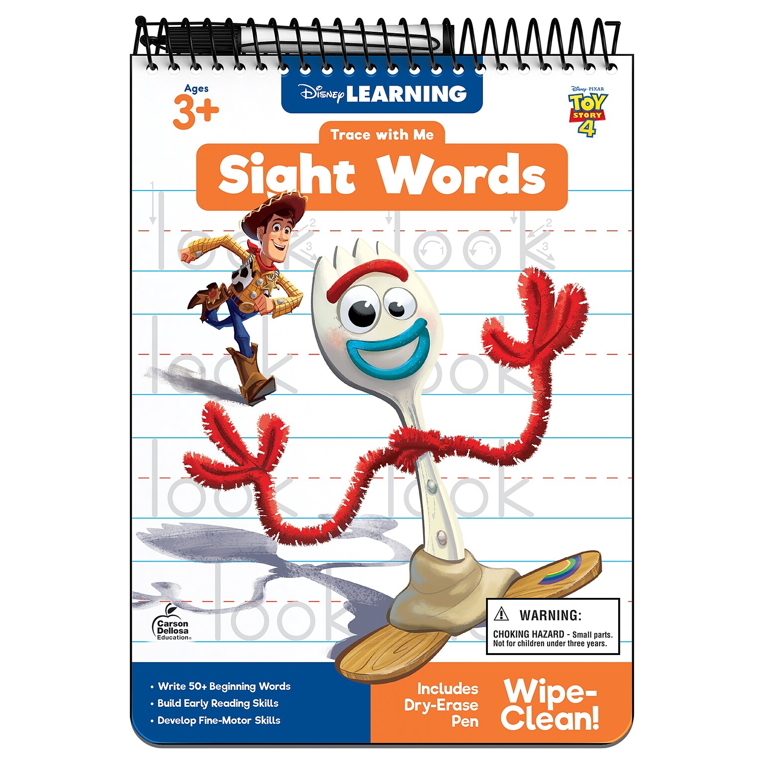 Disney Learning Trace with Me, Paperback Activity Pad Sight Words (705384)