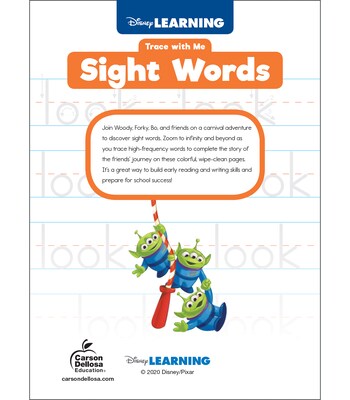 Disney Learning Trace with Me, Paperback Activity Pad Sight Words (705384)