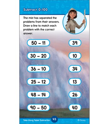Disney Learning My Take-Along Tablet, Paperback Activity Pad Subtraction (705381)