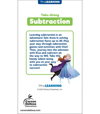 Disney Learning My Take-Along Tablet, Paperback Activity Pad Subtraction (705381)