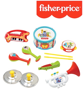 Fisher-Price 380041 Rainforest Music Set with Giraffe Piano, Plastic, Multicolor