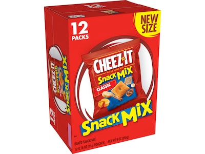 Cheez-It Classic Cheese Snack Mix, 0.75 oz., 12 Bags/Pack (KEE11719)