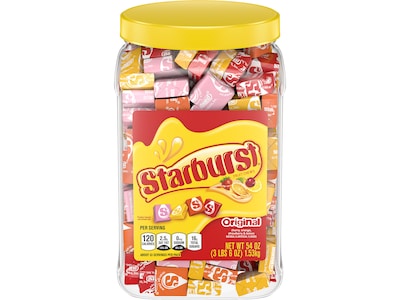 Starburst Original Chewy & Gummy, Cherry/Orange/Strawberry/Lemon, 54 oz. (02259)