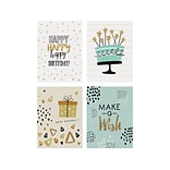 Better Office Birthday Cards with Envelopes, 6 x 4, Assorted Colors, 100/Pack (64530)
