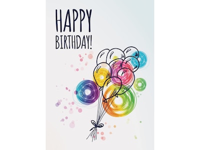 Better Office Birthday Cards with Envelopes, 6 x 4, Multicolor, 100/Pack (64531)