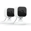 Blink Mini Indoor Plug-in Smart Surveillance Camera, 1080p, White, 2/Pack (B07X27VK3D)