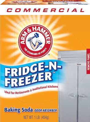 Arm & Hammer Fridge-n-Freezer Baking Soda, Odor Absorber, 1 lb. Box (CDC3320084011CT)