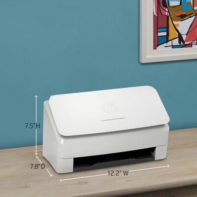 HP ScanJet Enterprise Flow 5000 s5 Duplex Desktop Document Scanner, White (6FW09A#BGJ)