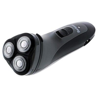 Barbasol Men's Rechargeable Dry Rotary Shaver with Pop-up Trimmer (CBR1-1002-BLY)