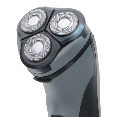 Barbasol Men's Rechargeable Dry Rotary Shaver with Pop-up Trimmer (CBR1-1002-BLY)