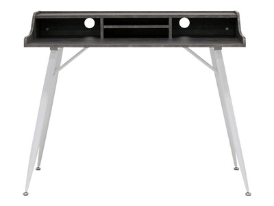 Calico Designs Woodford 42 Secretary Desk, Marbled Dark Gray (51261)