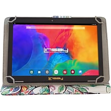 Linsay 10.1 Tablet with Tree Marble Case, 2GB RAM, 64GB Storage, Android 13, Black (F10IPCMT)