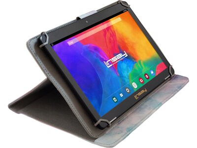 Linsay 10.1" Tablet with Pink Marble Case, 2GB Memory, 64GB Storage, Android 13, Black (F10IPCMP)
