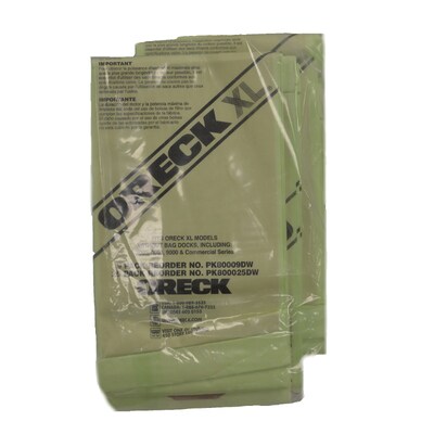 Oreck Commercial XL Upright Type CC Filtration Vacuum Bags, Green, 25/Pack (PK800025DW)