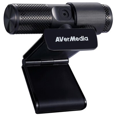 AVerMedia Live Streamer CAM 2MP Webcam, Full Color, 1080p, Black (PW313)