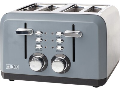 Haden Perth 4-Slice Pop-Up Toaster, Gray (75007)