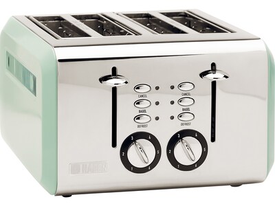 Haden Cotswold 4-Slice Pop-Up Toaster, Sage (75009)