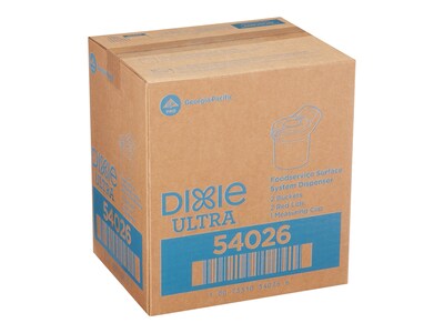 Dixie Ultra Surface System Manual Wipe Dispenser, White/Red (54026)
