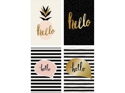 Better Office Hello Cards with Envelopes, 6 x 4, Assorted Colors, 100/Pack (64561)