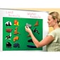 Educational Insights Quick Stick Instant Flannel Presentation Board, 20" x 27", Green (EI-1034)