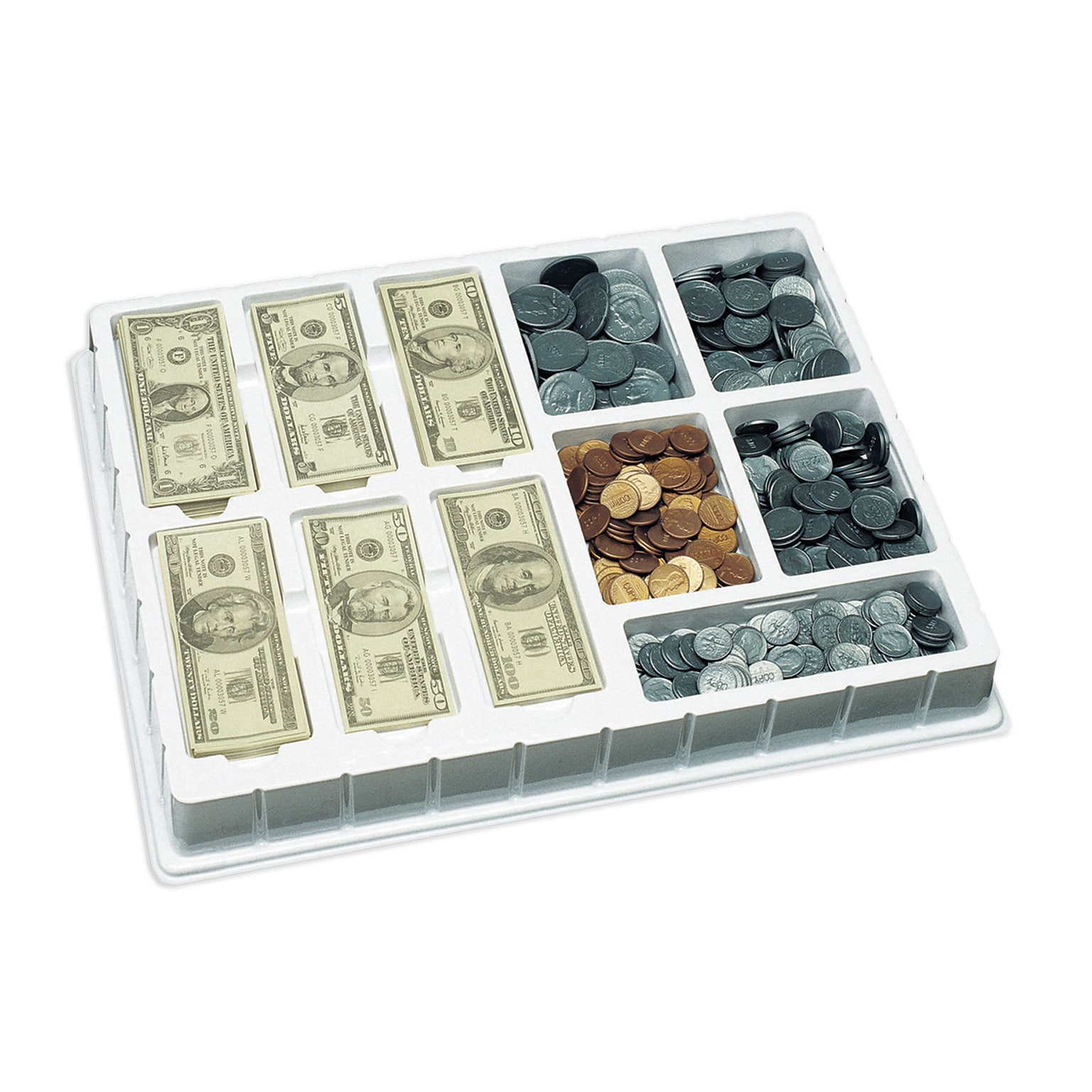 Educational Insights Play Money, Coins & Bills Deluxe Set (EI-3059)