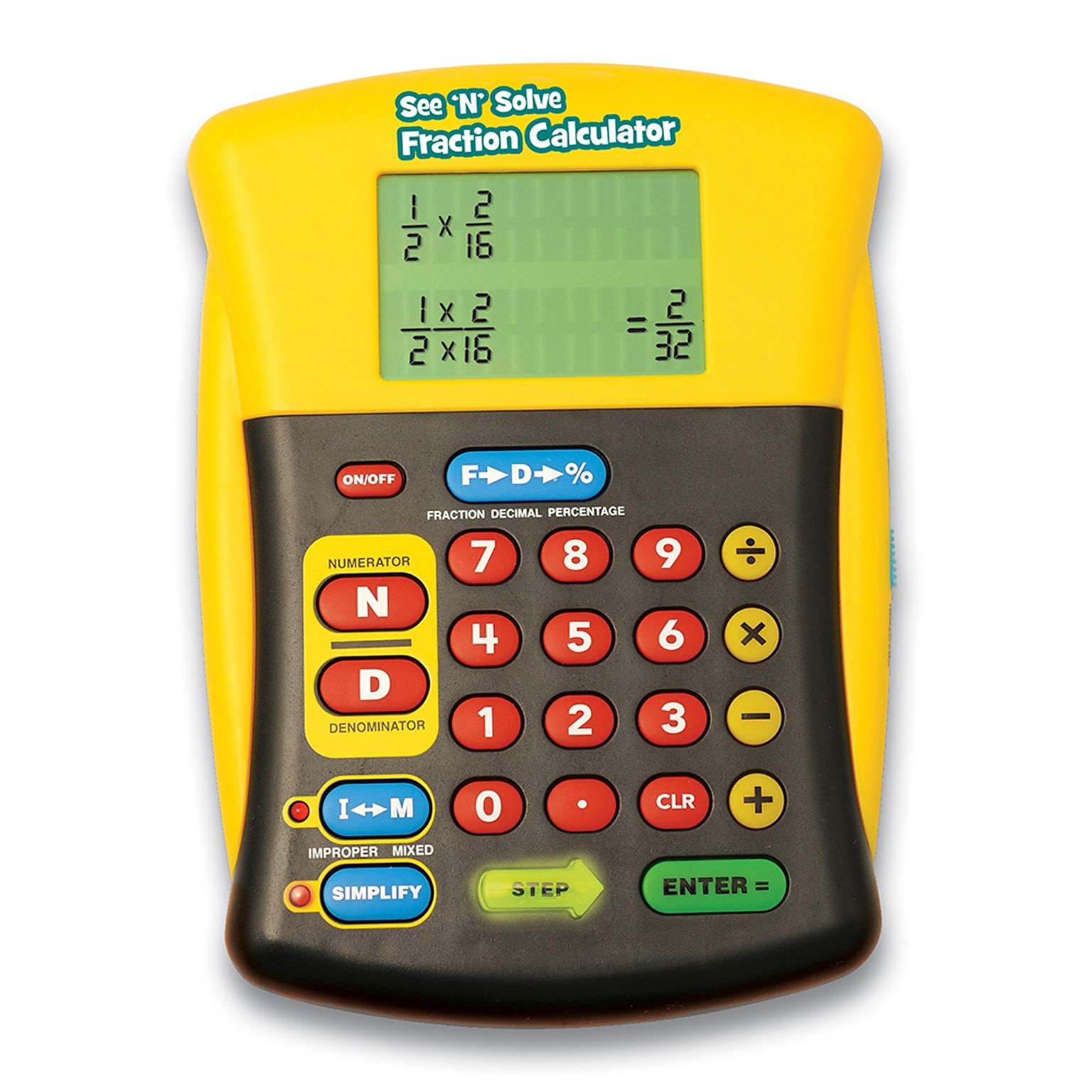 Educational Insights See N’ Solve Fraction Calculator (EI-8479)