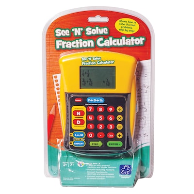 Educational Insights See 'N’ Solve Fraction Calculator (EI-8479)