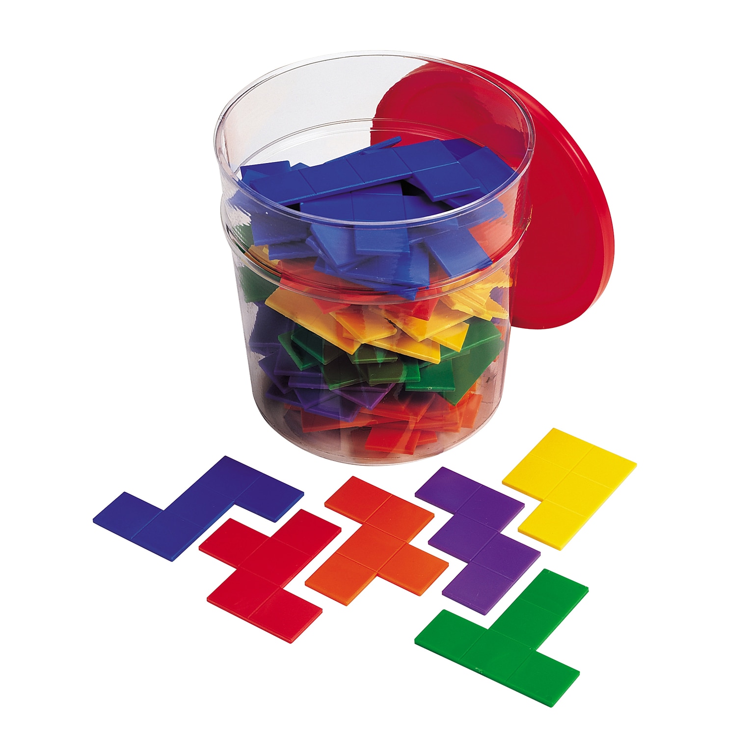 Learning Resources Rainbow Premier Pentominoes, Pack of 72 (LER02866)