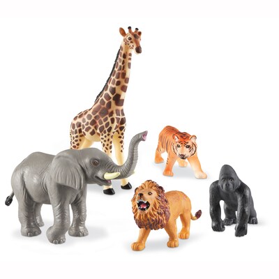 Learning Resources Jumbo Jungle Animals, Set of 5 (LER0693)