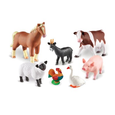 Learning Resources Jumbo Farm Animals, Set of 7 (LER0694)