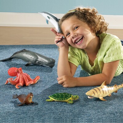 Learning Resources Jumbo Ocean Animals, Set of 6 (LER0696)