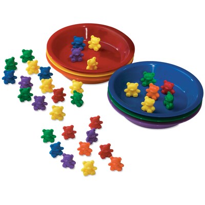 Learning Resources Baby Bear Sorting Set, 102 Bears, 6 Bowls (LER0739)