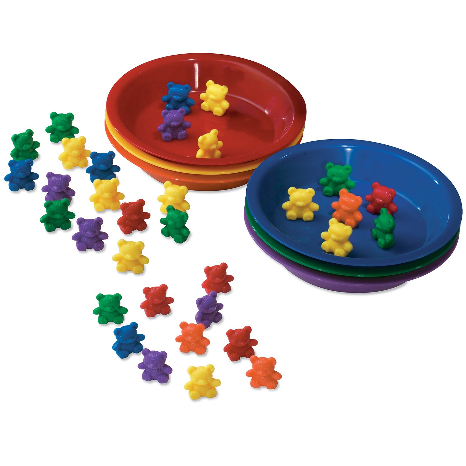 Learning Resources Baby Bear Sorting Set, 102 Bears, 6 Bowls (LER0739)