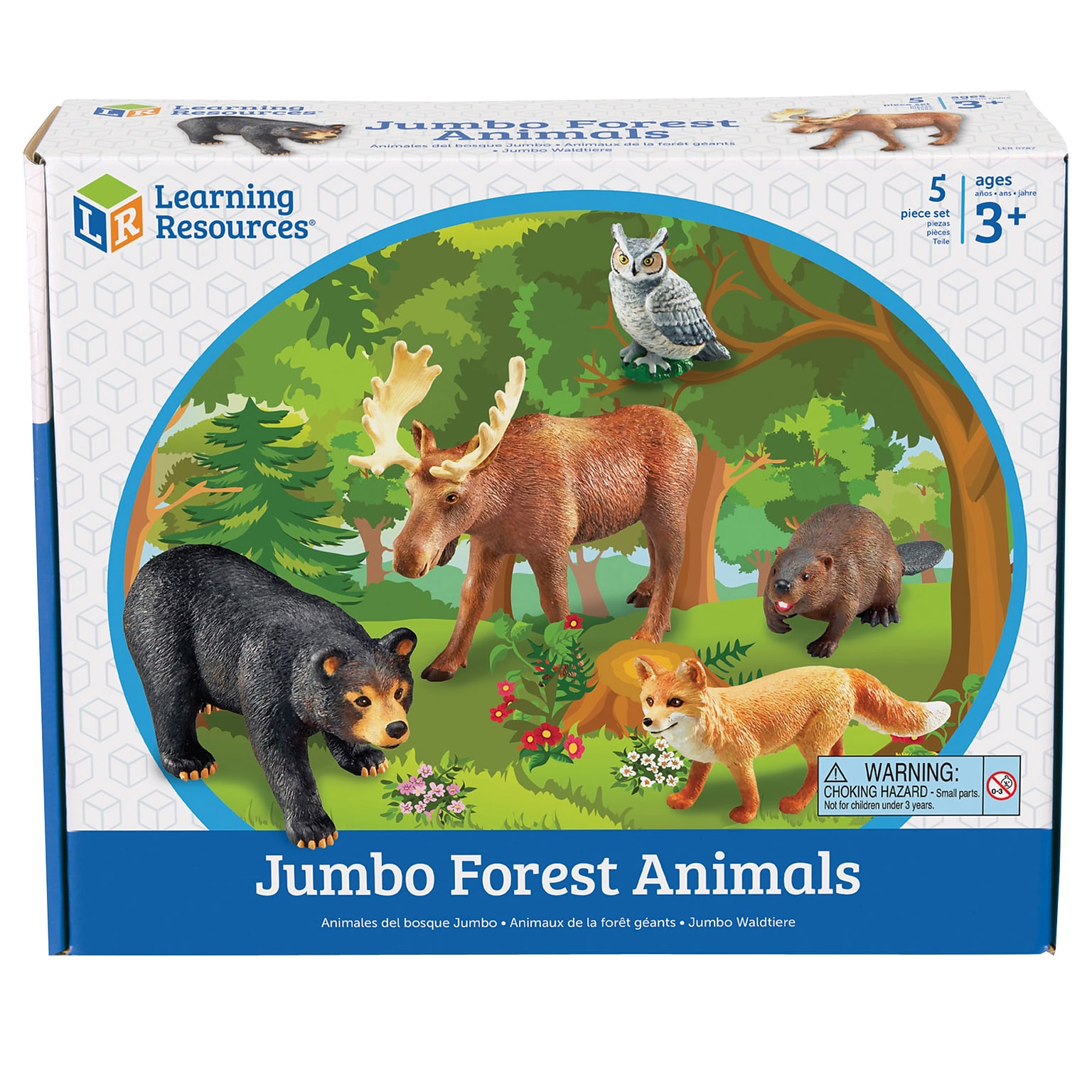 Learning Resources Jumbo Forest Animals, Set of 5 (LER0787)