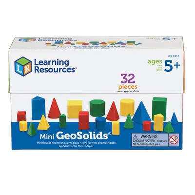 Learning Resources Mini GeoSolids, Pack of 32 (LER0913)