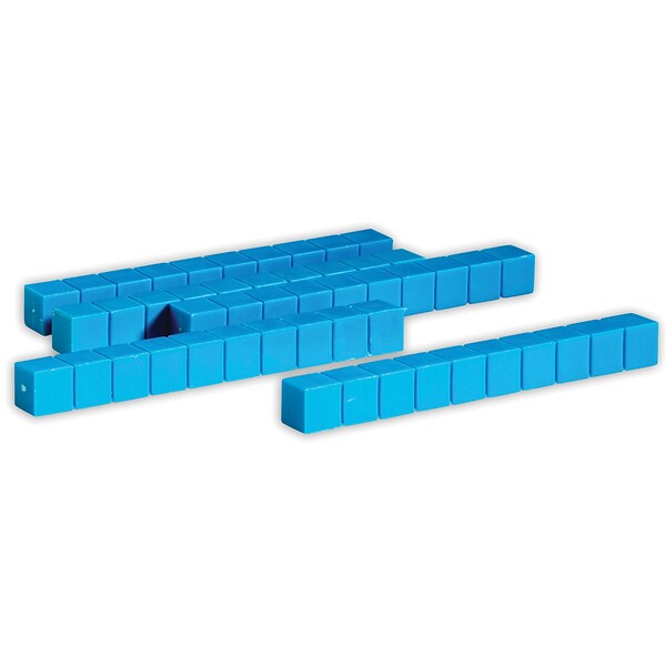 Learning Resources Blue Plastic Base Ten Rod, Set of 50 (LER0925)