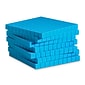 Learning Resources Blue Plastic Base Ten Flat Set, 10 Pieces (LER0926)