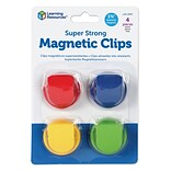 Learning Resources Super Strong Magnetic Clips, Pack of 4 (LER2692)