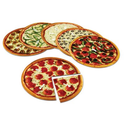 Learning Resources Magnetic Pizza Fraction Set, 6 Pieces (LER5062)