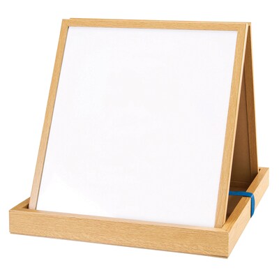 Learning Resources Double-Sided Tabletop Easel,  19-3/4H, Magnetic Whiteboard (LER7286)