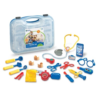 Learning Resources Pretend & Play Doctor Set, 19 Pieces (LER9048)