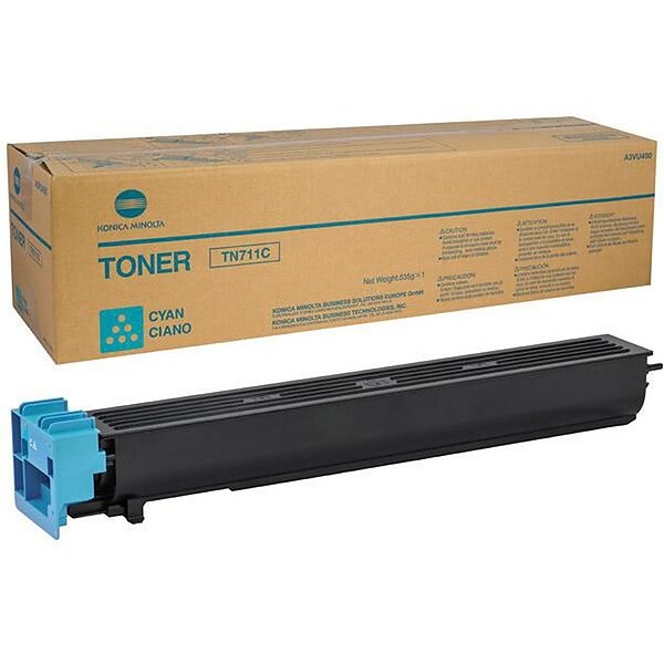 Konica Minolta TN711C Cyan Toner Cartridge, Standard Yield, Proprietary